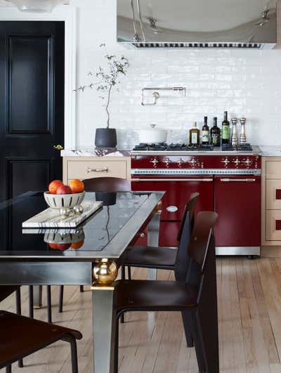  Mid-Century Modern Apartment Kitchen. Chicago Co-Op Remodel by Summer Thornton Design .