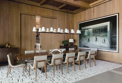  Modern Country House Dining Room. Curated Family Home in Aspen by Kerry Joyce Associates, Inc..