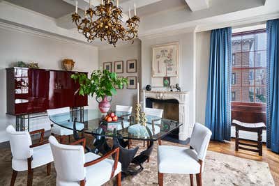  Eclectic Apartment Dining Room. Park Avenue Penthouse by Wesley Moon Inc..