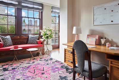  Eclectic Apartment Office and Study. Park Avenue Penthouse by Wesley Moon Inc..