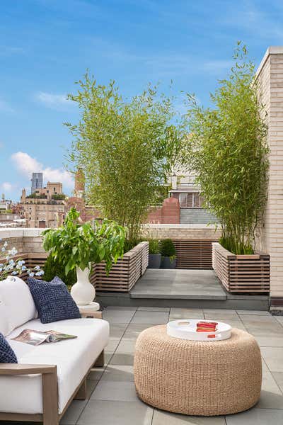  Contemporary Eclectic Apartment Patio and Deck. Park Avenue Penthouse by Wesley Moon Inc..