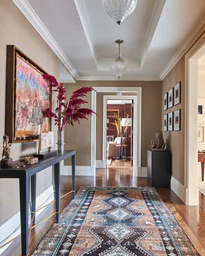  Eclectic Apartment Entry and Hall. Park Avenue Penthouse by Wesley Moon Inc..