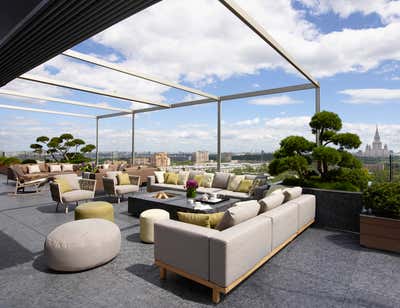 Contemporary Patio and Deck. Penthouse in Moscow by Mario Mazzer Architects.