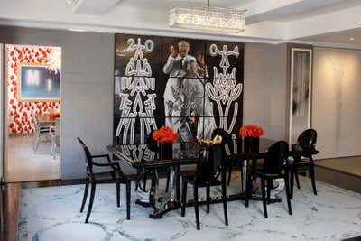  Eclectic Apartment Dining Room. Luxurious Apartment  by Amathea Ltd.