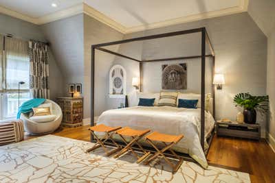 Eclectic Country House Bedroom. Second Home by Amathea Ltd.
