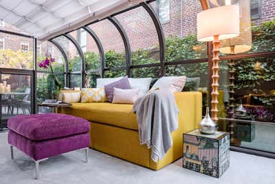  Eclectic Apartment Patio and Deck. New York View by Amathea Ltd.