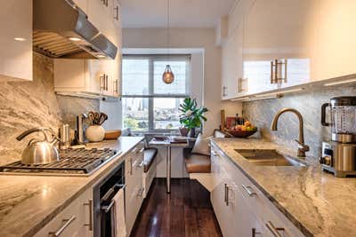  Eclectic Apartment Kitchen. New York View by Amathea Ltd.