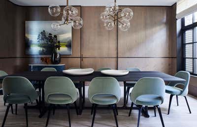  Modern Family Home Dining Room. Hill House  by Decus Interiors.