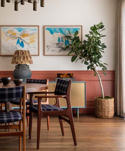  Eclectic Family Home Dining Room. Seward Park by Heidi Caillier Design.