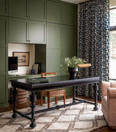  Eclectic Family Home Office and Study. Fox Island by Heidi Caillier Design.