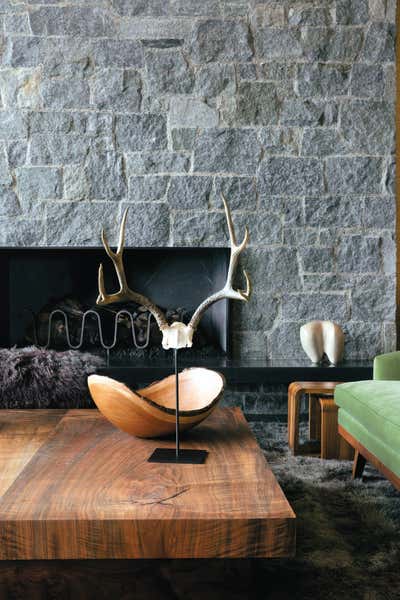  Country Living Room. Modern Retreat in Aspen by Kerry Joyce Associates, Inc..