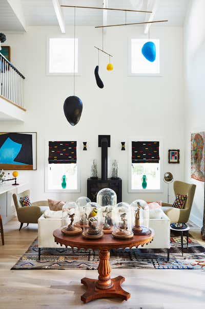  Eclectic Family Home Living Room. Hay House by Sheila Bridges Design, Inc.