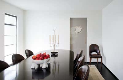  Modern Family Home Dining Room. Art Moderne Redux in Los Angeles by Kerry Joyce Associates, Inc..