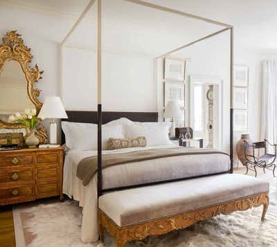  Transitional Family Home Bedroom. Neoclassical Collection by Tara Shaw Design.