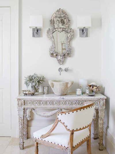  Transitional Family Home Bathroom. Neoclassical Collection by Tara Shaw Design.