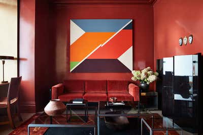  Mid-Century Modern Apartment Living Room. House of Elle Decor by Neal Beckstedt Studio.