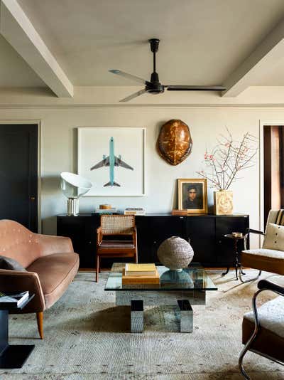  Mid-Century Modern Apartment Living Room. Chelsea Apartment by Neal Beckstedt Studio.