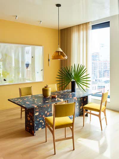  Eclectic Apartment Dining Room. Highline Residence by Neal Beckstedt Studio.