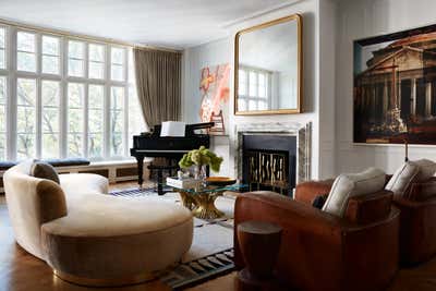  Modern Eclectic Apartment Living Room. Gramercy Park South Residence by Neal Beckstedt Studio.