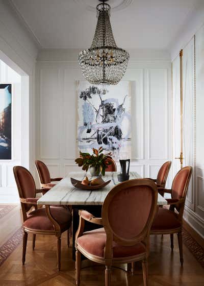  Eclectic Apartment Dining Room. Gramercy Park South Residence by Neal Beckstedt Studio.