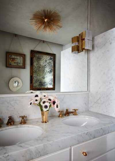  Eclectic Apartment Bathroom. Gramercy Park South Residence by Neal Beckstedt Studio.