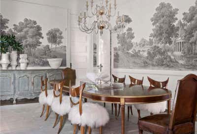 Transitional Family Home Dining Room. Victorian Architecture  by Tara Shaw Design.