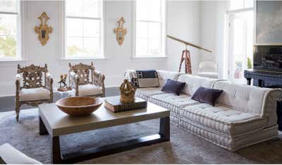  Transitional Family Home Living Room. Modern Antiquity  by Tara Shaw Design.