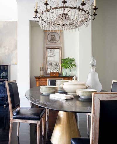  Transitional Family Home Dining Room. Modern Antiquity  by Tara Shaw Design.