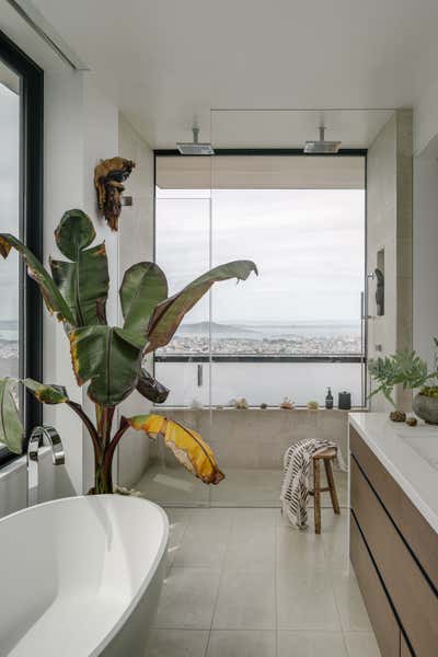  Contemporary Family Home Bathroom. San Francisco Minimal by Sean Leffers Interiors.