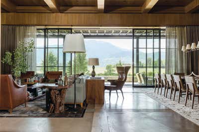  Country Living Room. Curated Family Home in Aspen by Kerry Joyce Associates, Inc..