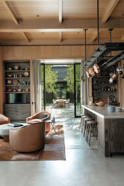  Modern Country House Kitchen. Curated Family Home in Aspen by Kerry Joyce Associates, Inc..