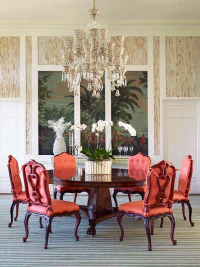  Tropical Traditional Vacation Home Dining Room. Bayview by Lindroth Design Co..