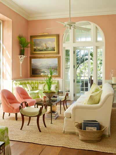  Traditional Vacation Home Living Room. Bayview by Lindroth Design Co..