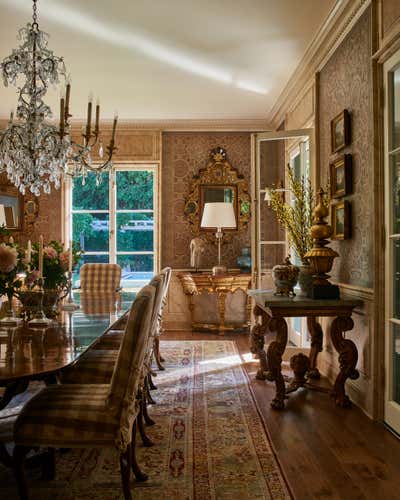  Eclectic Family Home Dining Room. An Exquisite Dining Room by Michael S. Smith Inc..