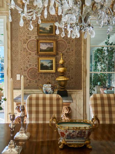  Eclectic Family Home Dining Room. An Exquisite Dining Room by Michael S. Smith Inc..