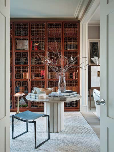  Eclectic Family Home Office and Study. Townhouse in South Kensington  by Irakli Zaria Interiors.