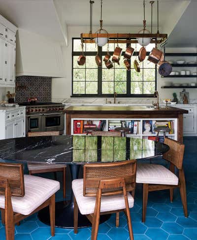 Bohemian Family Home Kitchen. Old World Revisited in Santa Monica by Kerry Joyce Associates, Inc..