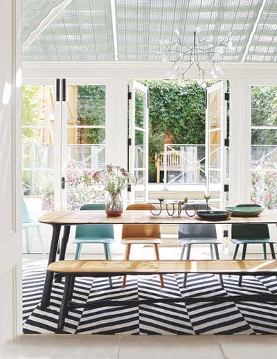  Contemporary Family Home Dining Room. London Townhouse by Suzy Hoodless.
