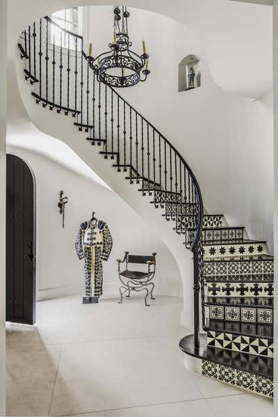  Mediterranean Family Home Entry and Hall. Westheimer by Lucinda Loya Interiors.