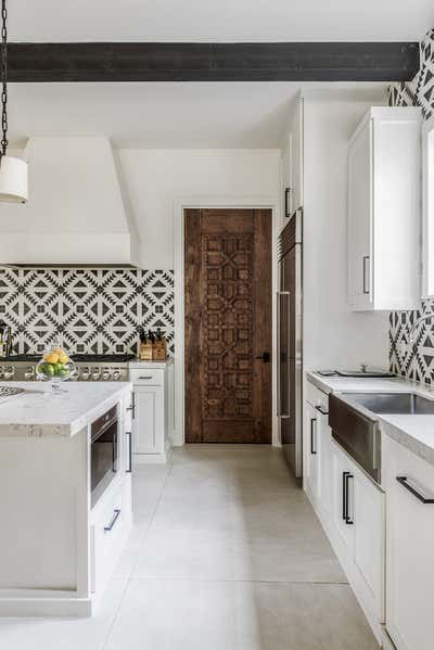  Mediterranean Family Home Kitchen. Westheimer by Lucinda Loya Interiors.