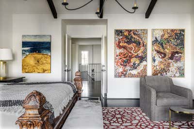  Mediterranean Family Home Bedroom. Westheimer by Lucinda Loya Interiors.