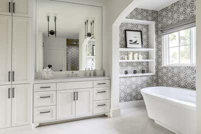  Modern Family Home Bathroom. Westheimer by Lucinda Loya Interiors.