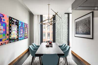  Modern Apartment Dining Room. Mayfair by Lucinda Loya Interiors.