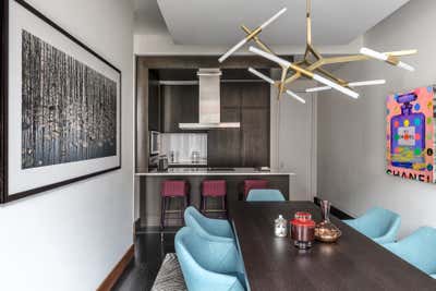  Contemporary Apartment Dining Room. Mayfair by Lucinda Loya Interiors.