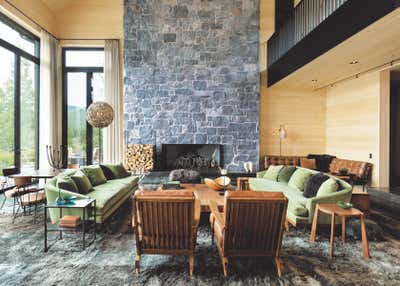  Country Country House Living Room. Modern Retreat in Aspen by Kerry Joyce Associates, Inc..