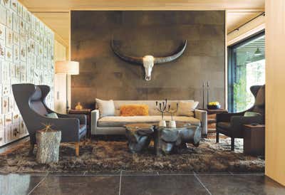  Country Country House Meeting Room. Modern Retreat in Aspen by Kerry Joyce Associates, Inc..