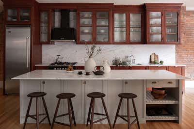  English Country Family Home Kitchen. Boston Backbay Brownstone by Jae Joo Designs.
