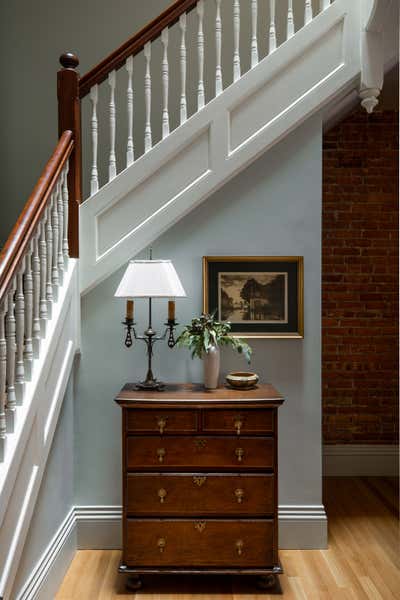  English Country Entry and Hall. Boston Backbay Brownstone by Jae Joo Designs.