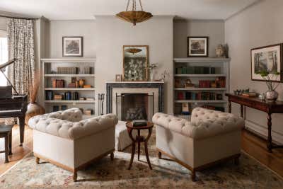  Traditional Family Home Living Room. Boston Backbay Brownstone by Jae Joo Designs.