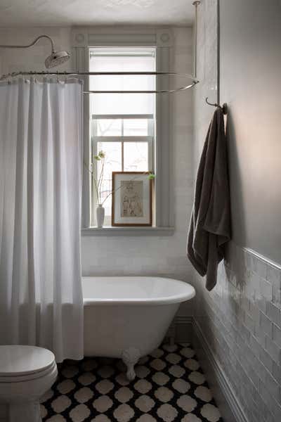  English Country Bathroom. Boston Backbay Brownstone by Jae Joo Designs.